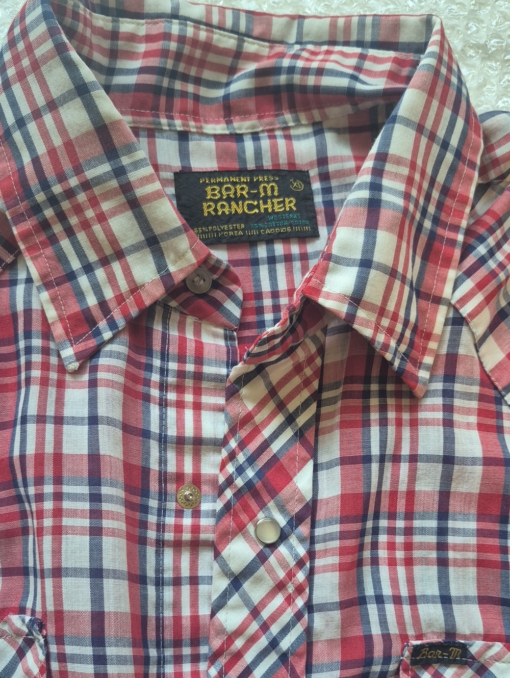Vintage Bar-M Rancher Western Pearl snap shirt